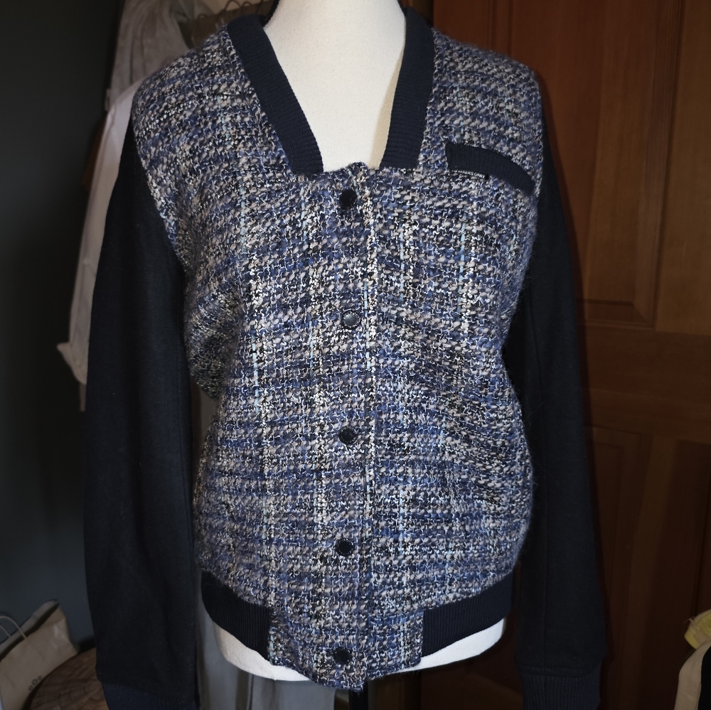 Members Only Tweed Square Neck Jacket NWT Size Medium Womens